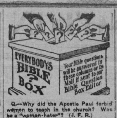 Image of quotation titled Everybody’s Bible box